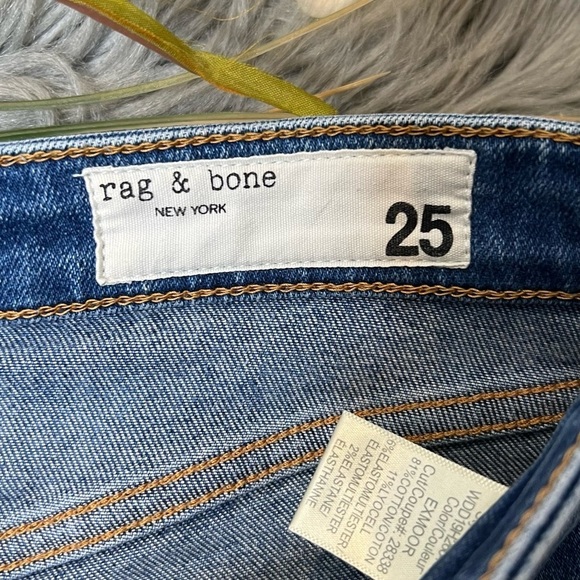 Rag & Bone Nina High Rise Exmoor Wash Women’s Skinny Jeans Sz 25 - Picture 5 of 13